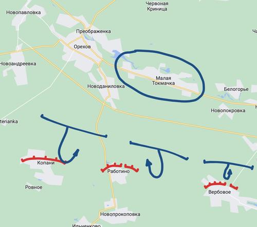 С мест событий сообщают о тяжёлых боях под Ореховым и Великой Новосёлкой